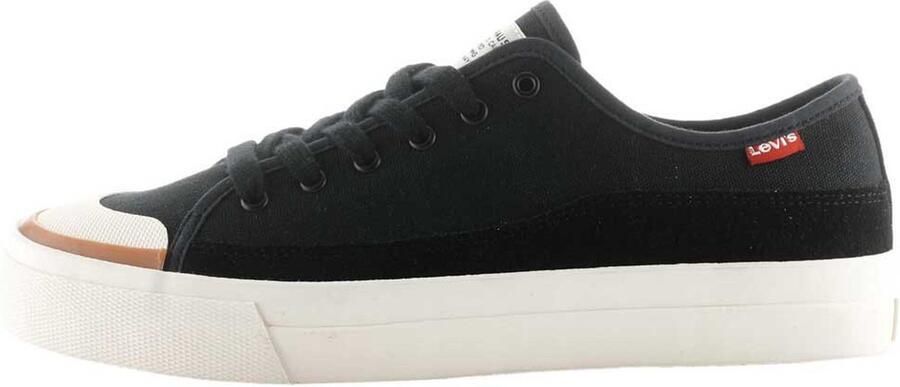 Levi's Plateausneakers Squre Low S in een modieuze materialenmix