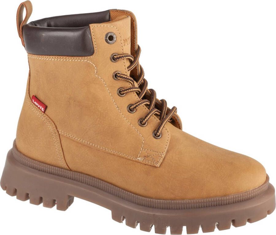 Levi's Veterschoenen Lennox blokhak veterschoen enkellaars laarzen gepolsterde schacht