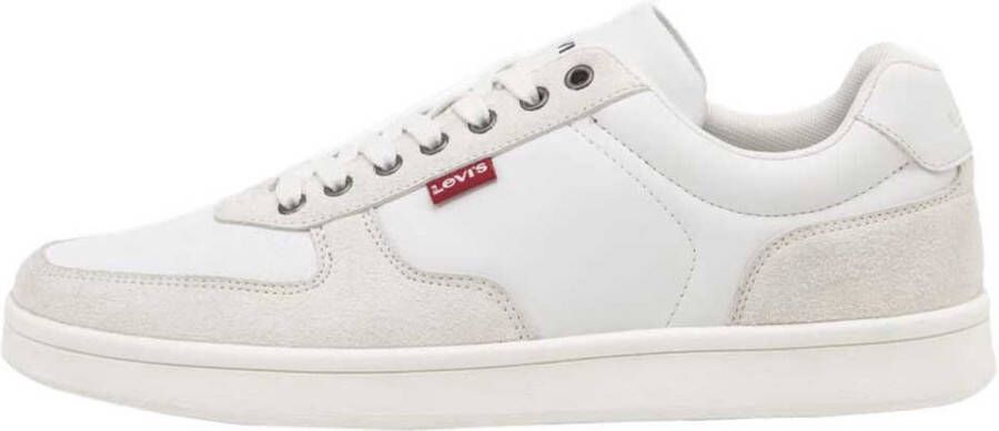 Levi's Sneakers REECE met rood label vrijetijdsschoen halfhoge schoen veterschoen