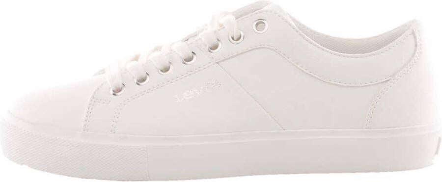 Levi's Plateausneakers Woodward S met levi s opdruk vrijetijdsschoen halfhoge schoen veterschoen