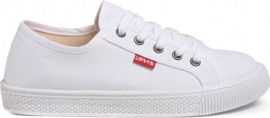Levis Levi's Malibu Beach Wit Canvas Sneakers Dames