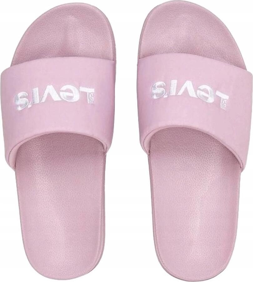 Levi's Dames Slippers June Bold Padded Roze Comfort & Stijl