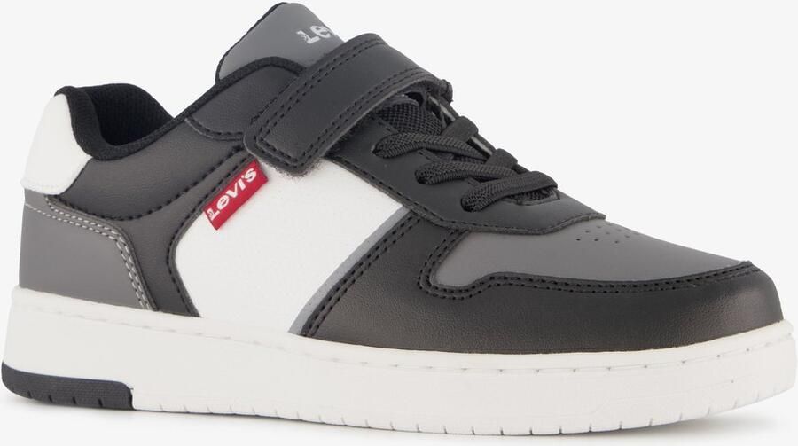 Levi's Kick jongens sneakers zwart grijs Uitneembare zool