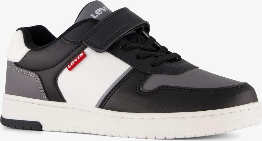 Levi's Kick jongens sneakers zwart grijs Uitneembare zool