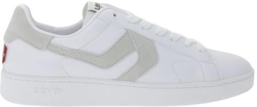 Levis Levi s Heren Sneaker Swift Leather overlay look Wit Grijs