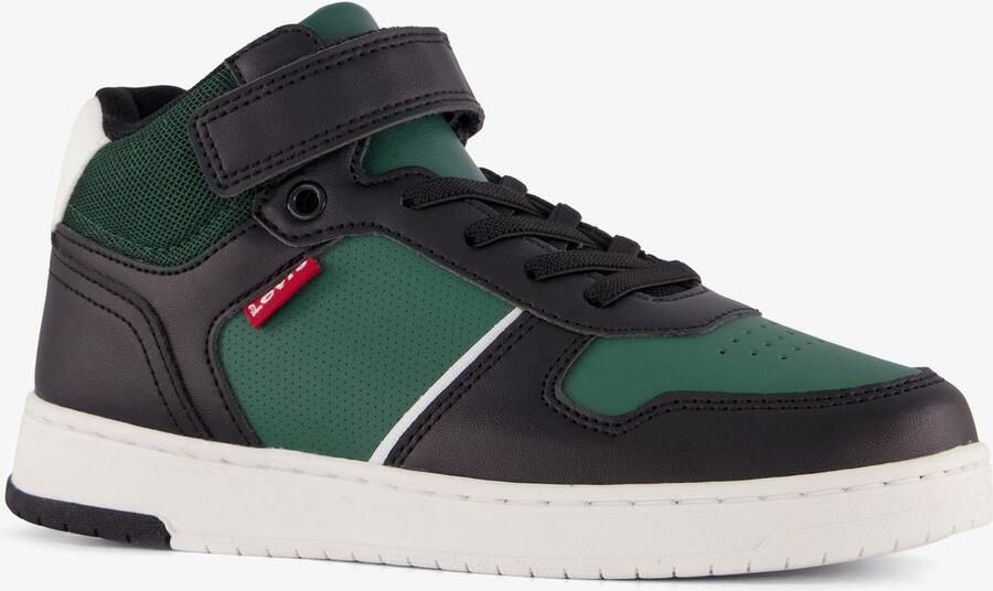 Levi's Levi s Kick Mid hoge jongens sneakers zwart groen