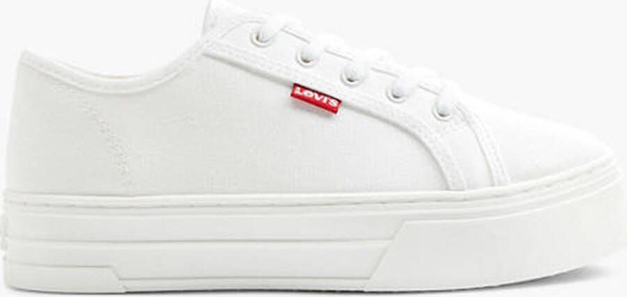 Levis Witte platform canvas sneaker