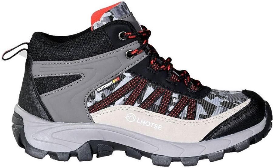 LHOTSE ADDAX Junior Wandelschoenen Grijs Rood