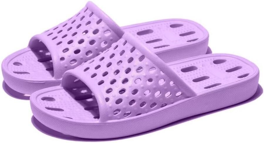 Lichte Douche- en Badslippers Met Anti-Slip Zool en Drainagegaten Unisex Zomer & Binnen
