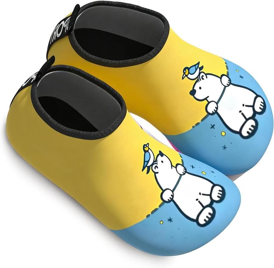 Kinderschoenen voor wateractiviteiten lichtgewicht en opvouwbaar ideaal voor zwem surfen en strandplezier