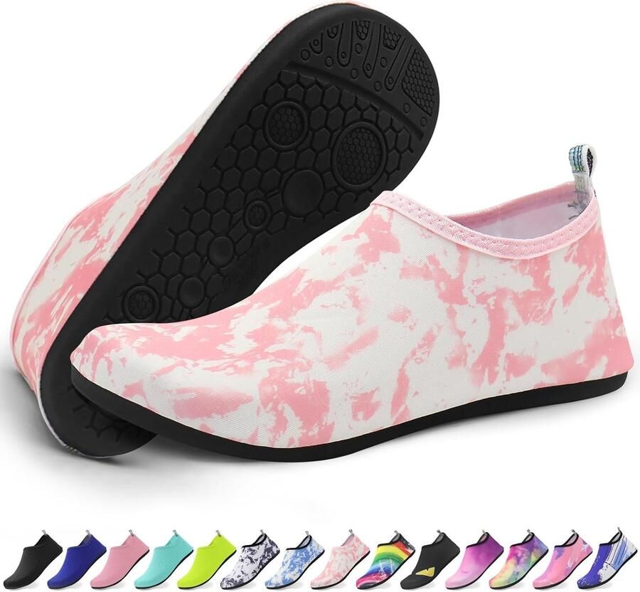 Lichte en sneldrogende waterschoenen voor en perfect voor zwem surfen en buitenactiviteiten met een antislipzool