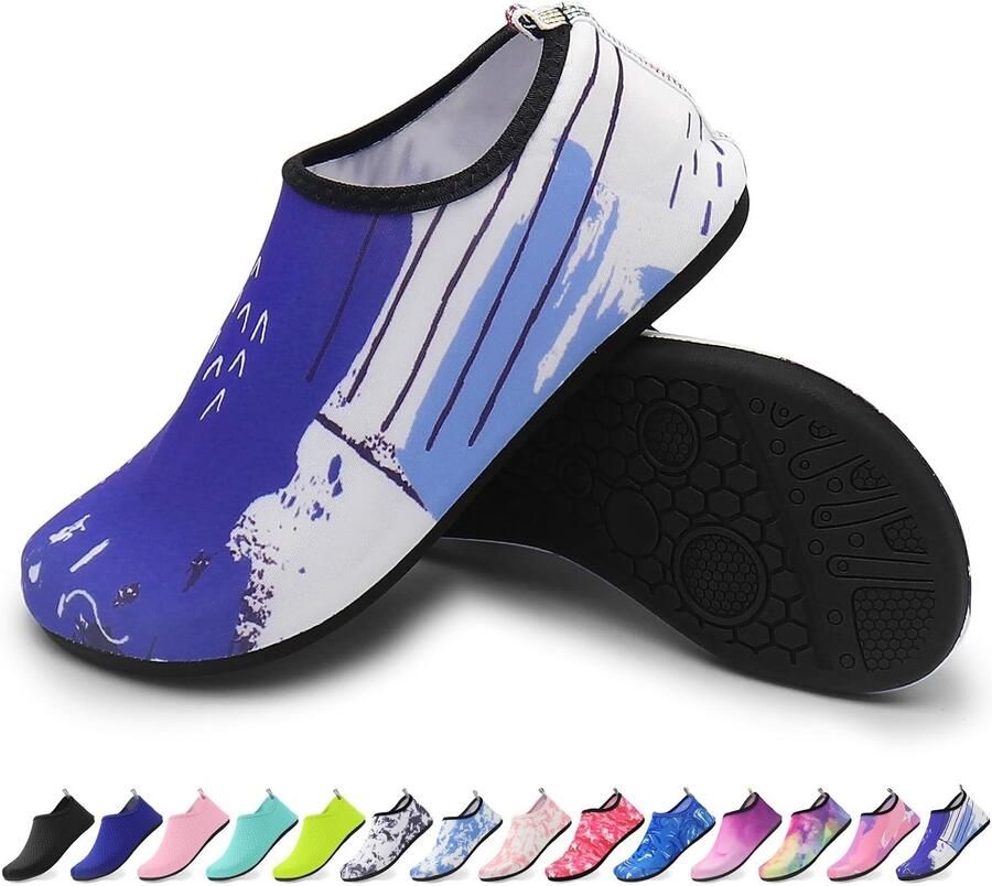 Lichte sneldrogende en flexibele waterschoenen voor en ideaal voor strand en zwem antislip ontwerp