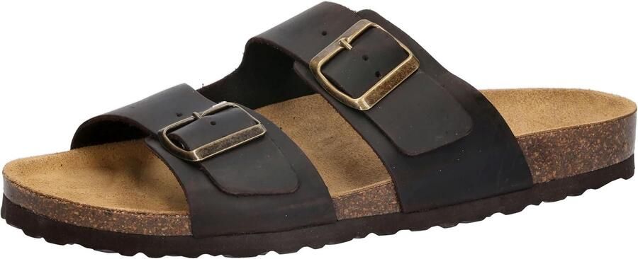 Lico Bioline Jenrik Unisex Klompen Bruin Leer
