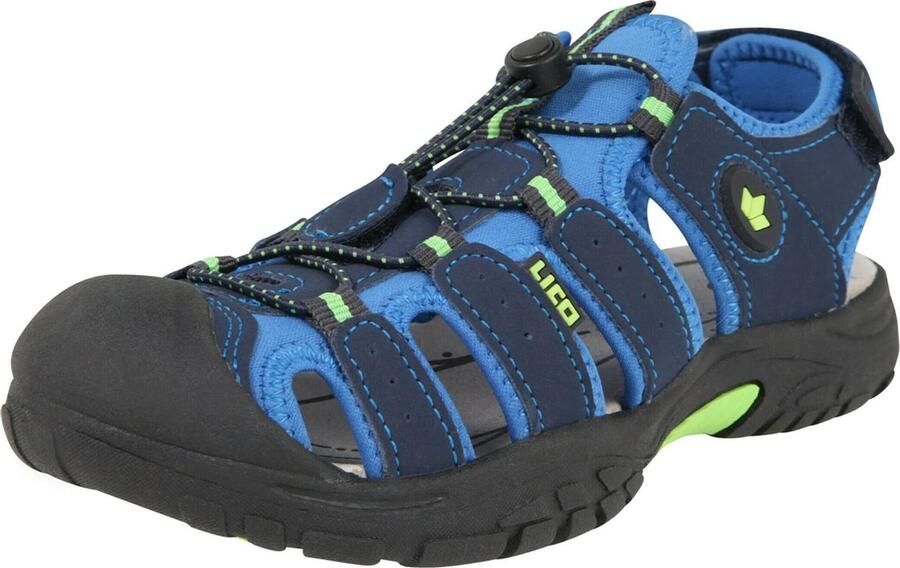 Lico Dames Sandalen Logo Sluiting Marine