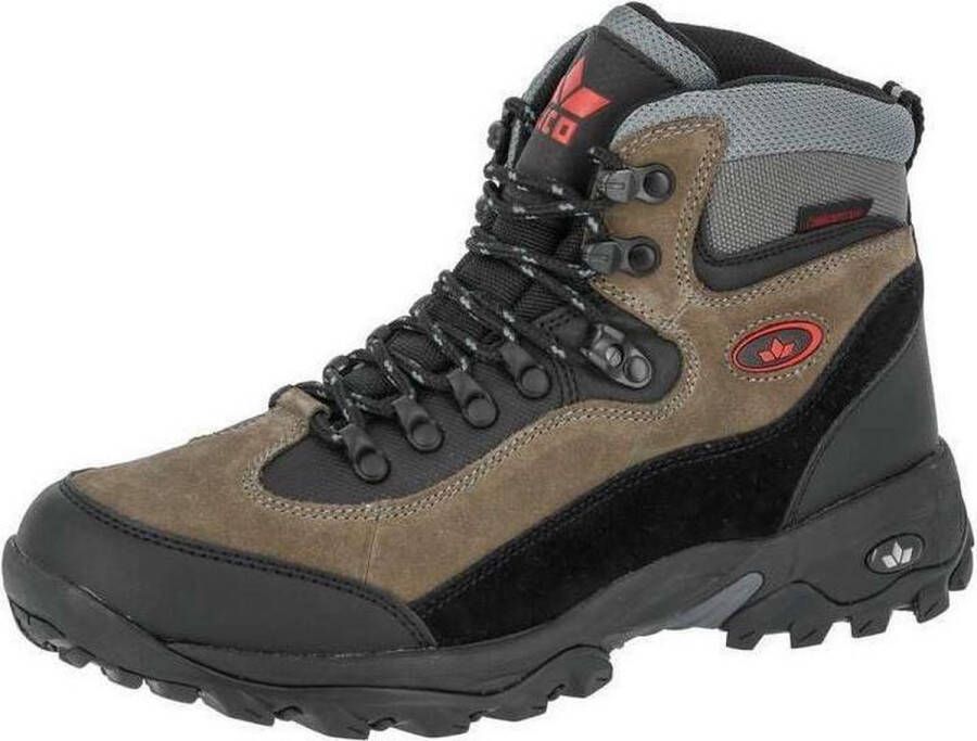 Lico Wandelschoenen Milan Heren Suède Grijs bruin
