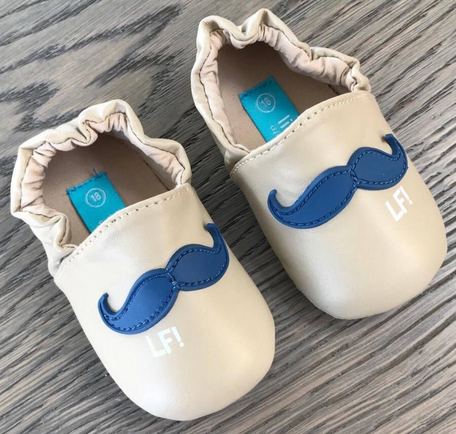 Lief! Lifestyle Lief Lifestyle BabySlofjes Beige Blauw