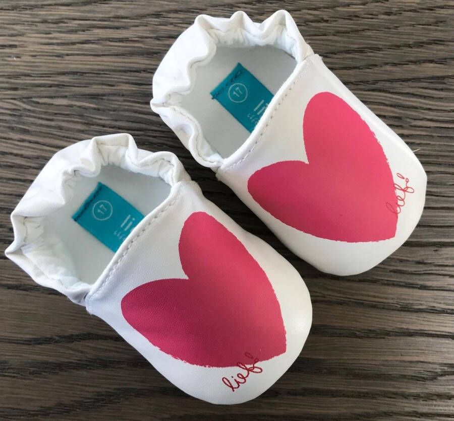 Lief! Lifestyle Lief Lifestyle BabySlofjes Wit Roze - Foto 1