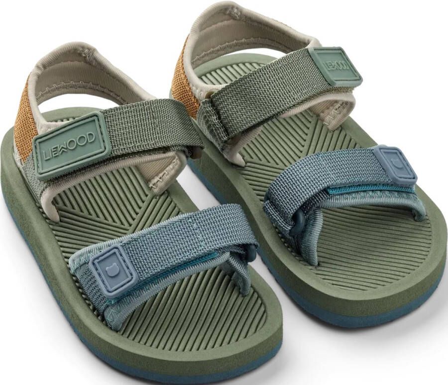 Liewood Monty sandalen Jagergroen multimix Zomerschoenen Kinderen