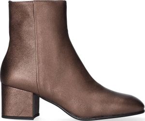 Lilian Dames Enkellaarsjes 12157 Manhattan Smog Bruin Leer LI12157.07.15