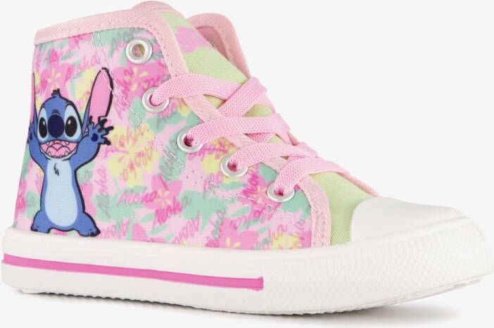 Lilo & Stitch hoge meisjes sneakers roze wit