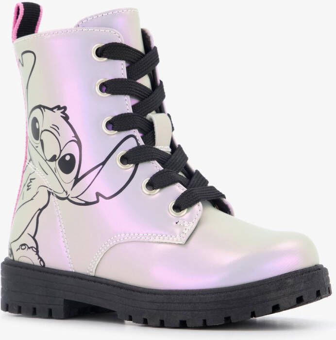 Lilo & Stitch meisjes veterboots zilver roze