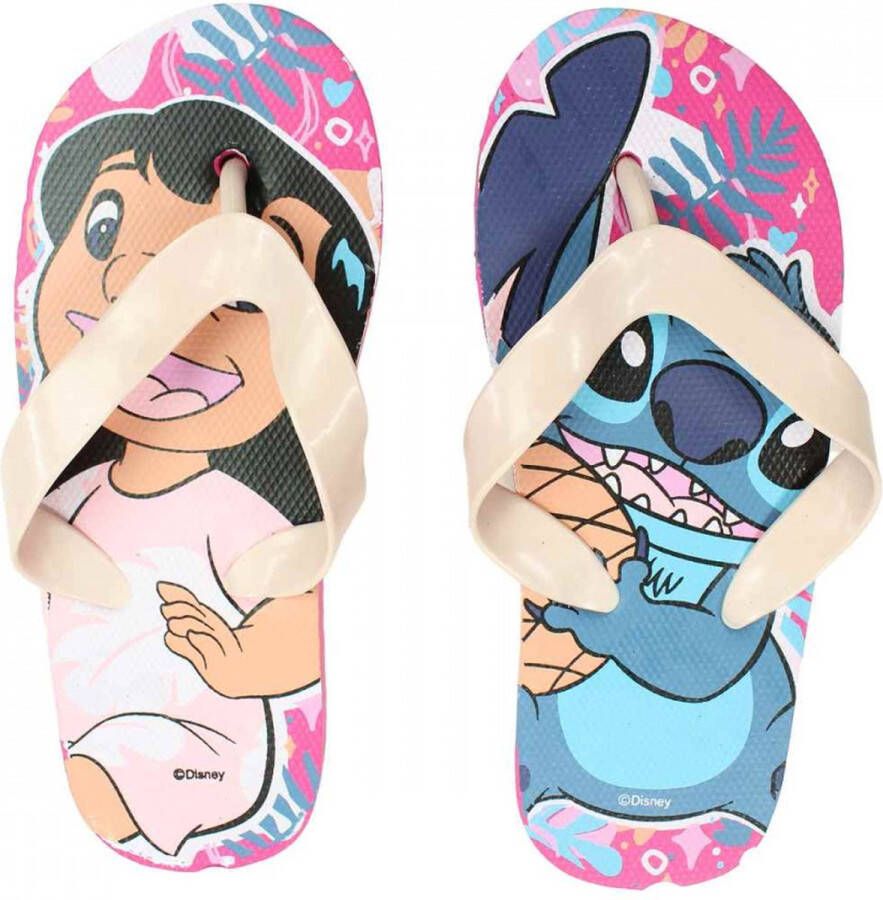 Lilo & Stitch Slippers Roze & Creme Disney's Stitch Slippers Kinderen