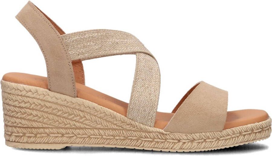 Lina Locchi 1110 Sandalen Met Sleehak Dames Beige