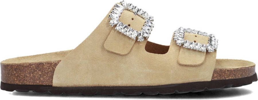 LINA LOCCHI Slippers Dames 12394 Maat: 38 Materiaal: Suède Kleur: Beige