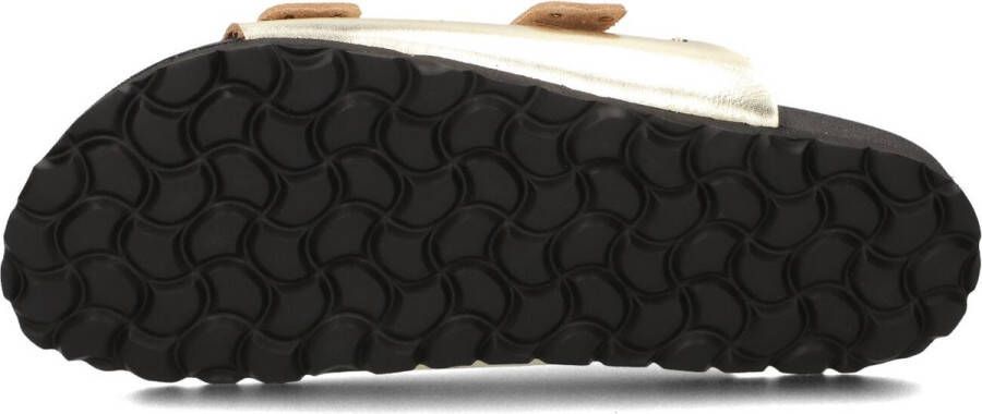LINA LOCCHI Slippers Dames 2 Gesp Slipper Met Studs Maat: 40 Materiaal: Leer Kleur: Goud - Foto 2