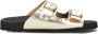LINA LOCCHI Slippers Dames 2 Gesp Slipper Met Studs Maat: 42 Materiaal: Leer Kleur: Goud - Thumbnail 2