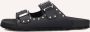 LINA LOCCHI Slippers Dames 2 Gesp Slipper Met Studs Maat: 38 Materiaal: Leer Kleur: Zwart - Thumbnail 6