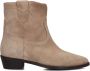 LINA LOCCHI Enkellaarsjes Dames 39445 Maat: 36 Materiaal: Suède Kleur: Beige - Thumbnail 2