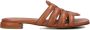 LINA LOCCHI Slippers Dames 566-25p Maat: 37 Materiaal: Leer Kleur: Cognac - Thumbnail 1