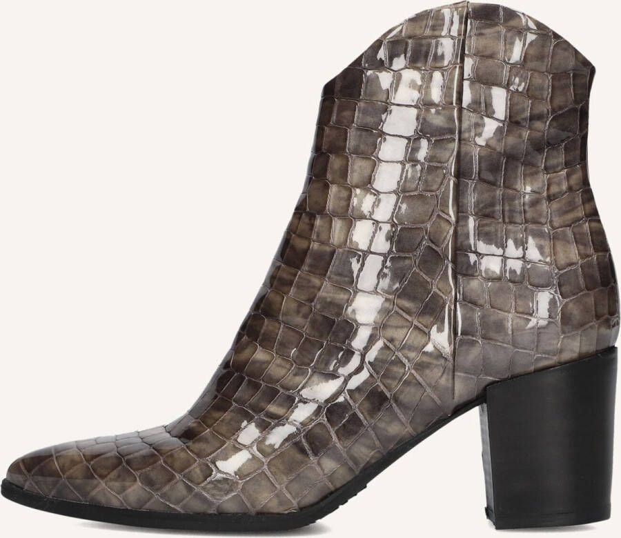 Lina Locchi At 152 Enkellaarsjes Enkelboots met rits Dames Taupe