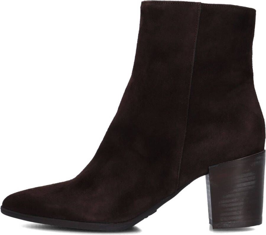 Lina Locchi At 156 Enkellaarsjes Enkelboots met rits Dames Bruin