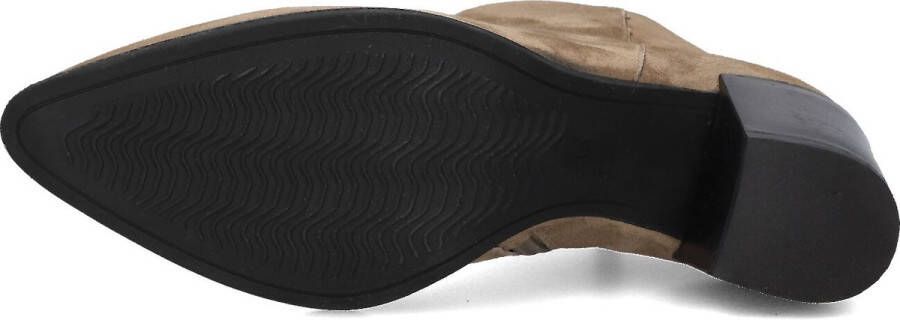 Lina Locchi At 156 Enkellaarsjes Enkelboots met rits Dames Taupe