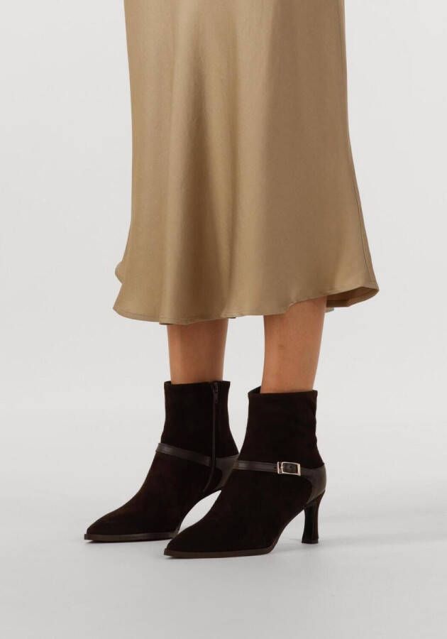 Lina Locchi Av 131 Enkellaarsjes Enkelboots met rits Dames Bruin