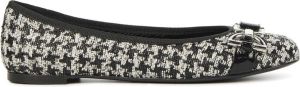 Lina Locchi Ballerina's Leer L1339 Zwart wit
