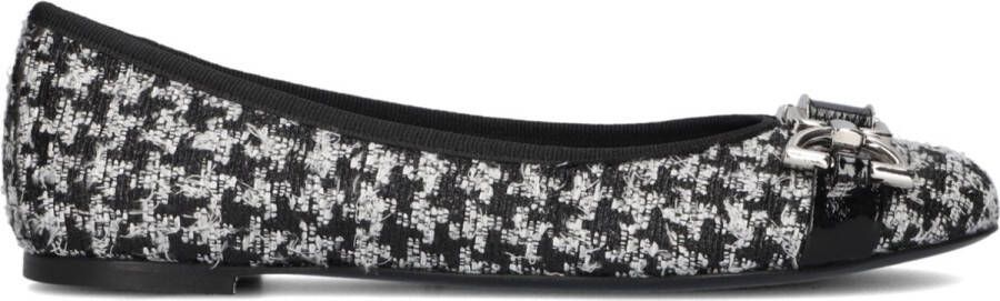 Lina Locchi Ballerina's Dames Damesschoenen Leer L1339 Zwart wit