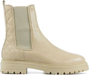 Lina Locchi Vrouwen Leren Enkellaarsjes Laarzen Damesschoenen L1095 Beige