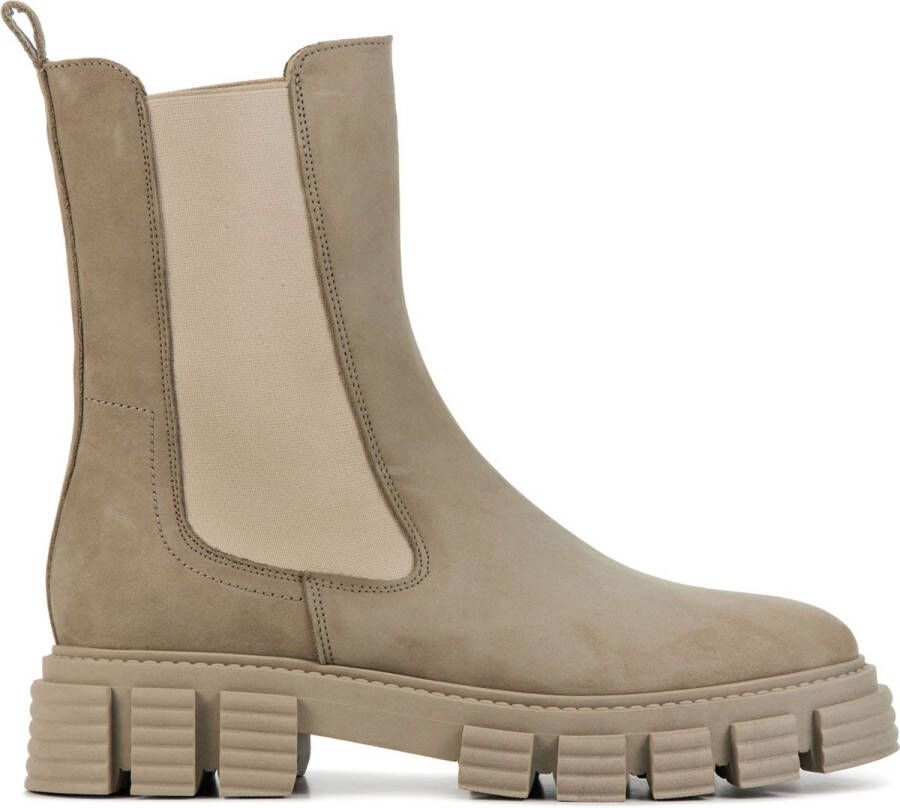 Lina Locchi Chelsea boots Dames Laarzen Damesschoenen Nubuck L1197 Zand