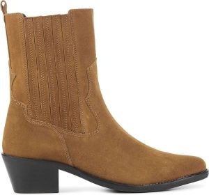 Lina Locchi Cowboylaarzen Laarzen Leer L1309 Midden bruin