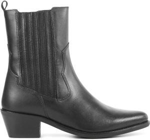 Lina Locchi Cowboylaarzen Laarzen Leer L1309 Zwart