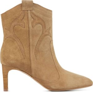 Lina Locchi Cowboylaarzen Dames Laarzen Damesschoenen Suède L1299 Zand