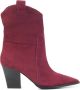 LINA LOCCHI Enkellaarsjes Dames L1342 Maat: 36 Materiaal: Suède Kleur: Rood - Thumbnail 1