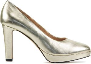 Lina Locchi Pumps Stiletto Dames Damesschoenen Leer hoogte 9 cm L1278 Goud