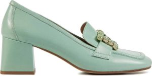 Lina Locchi Dames Pumps Damesschoenen Leer Geen hoogte 2 cm L1264 Mint