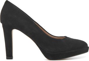Lina Locchi Pumps Stiletto Dames Damesschoenen Suède hoogte 9 cm L1277 Zwart