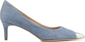 Lina Locchi Dames Pumps Damesschoenen Suède Geen hoogte 2 cm L1295 Blauw