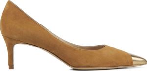 Lina Locchi Dames Pumps Damesschoenen Suède Geen hoogte 2 cm L1295 Cognac